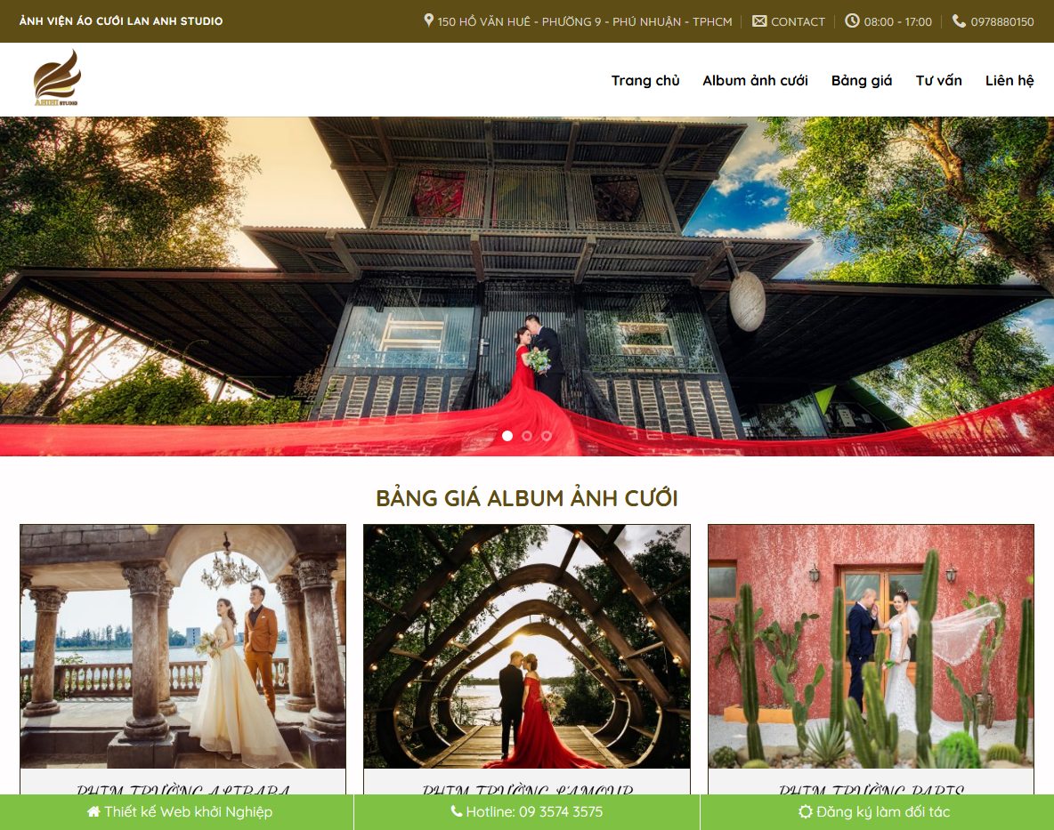 Theme WordPress Flatsome cho dịch vụ chụp ảnh cưới