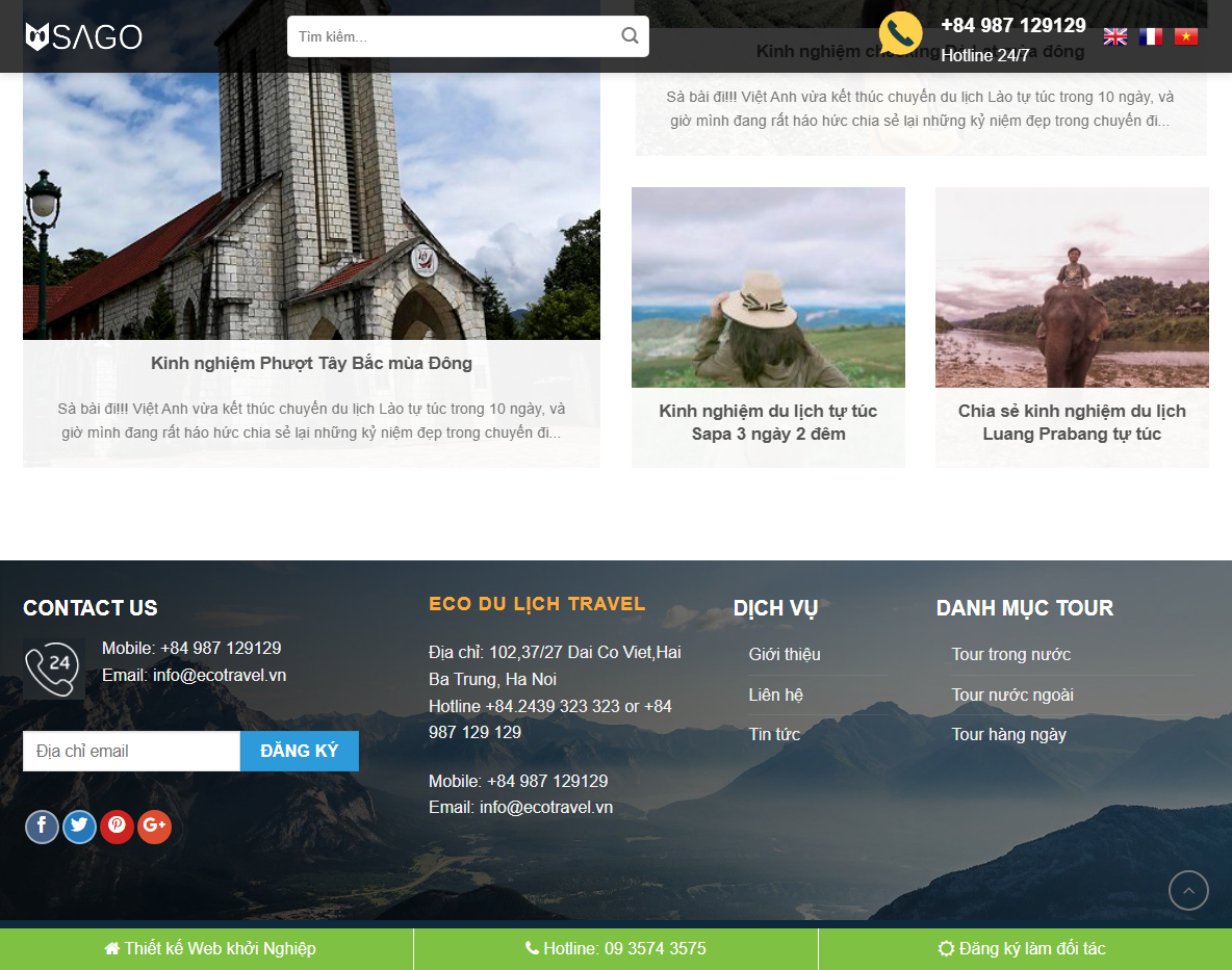 Theme wordpress flatsome du lịch 05 - Trang chi tiết