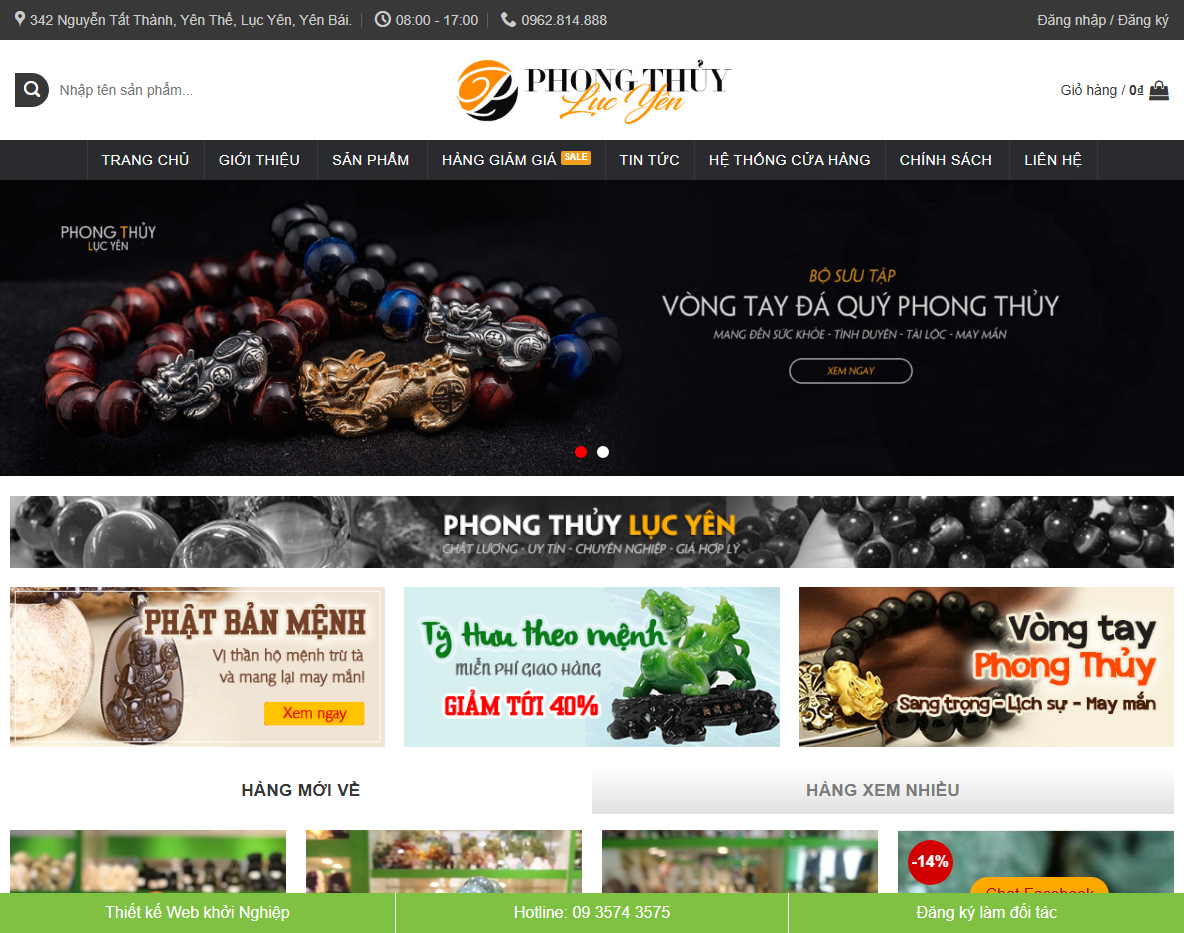 Giao diện Theme WordPress Flatsome Phong Thủy 01