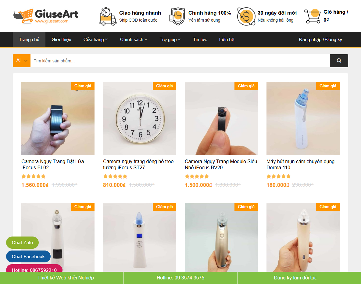 Giao diện Theme WordPress Flatsome Shop 03