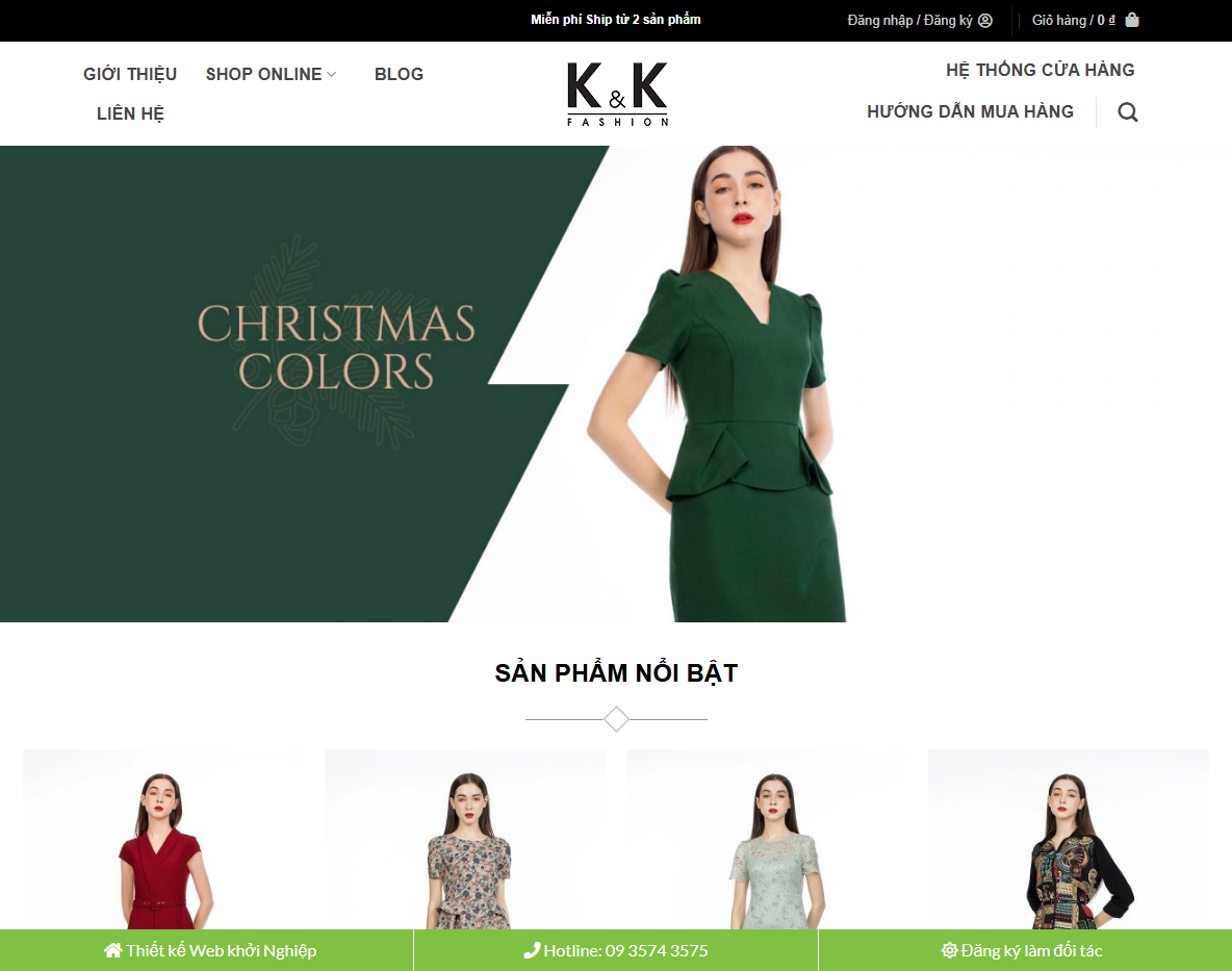 Giao diện Theme WordPress Flatsome thời trang 02