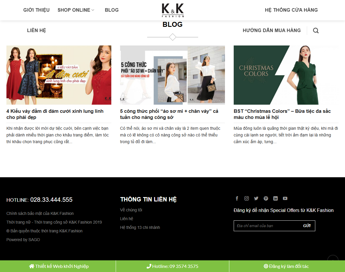 Giao diện responsive của Theme WordPress Flatsome thời trang 02