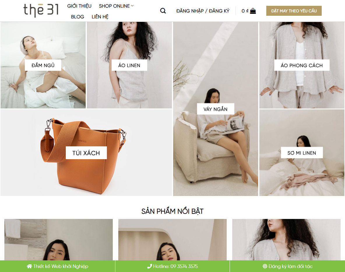 Theme wordpress flatsome thời trang 04 - Trang chủ