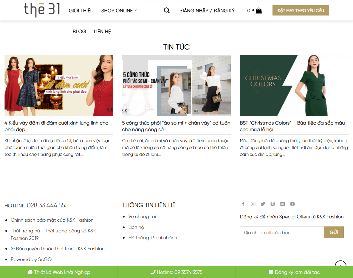 Theme wordpress flatsome thời trang 04 - Trang sản phẩm