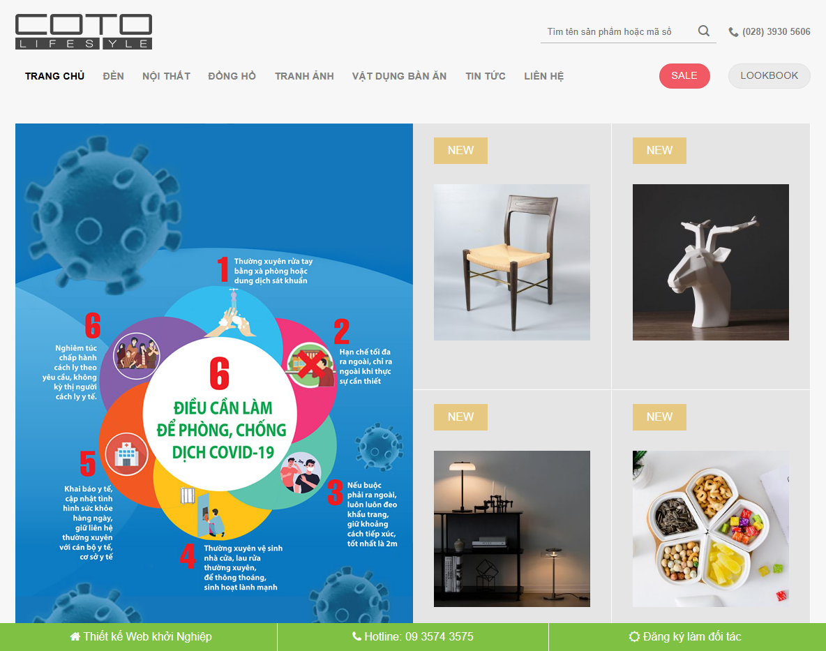 Giao diện Theme WordPress Flatsome trang trí