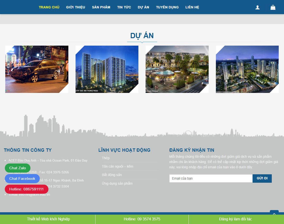 Giao diện responsive Theme WordPress Flatsome Xây Dựng 02