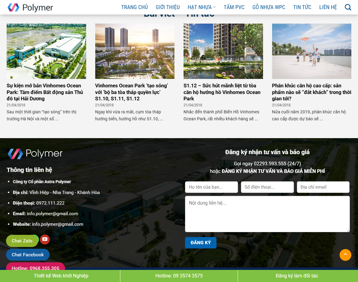 Giao diện responsive của Theme WordPress giới thiệu công ty 01