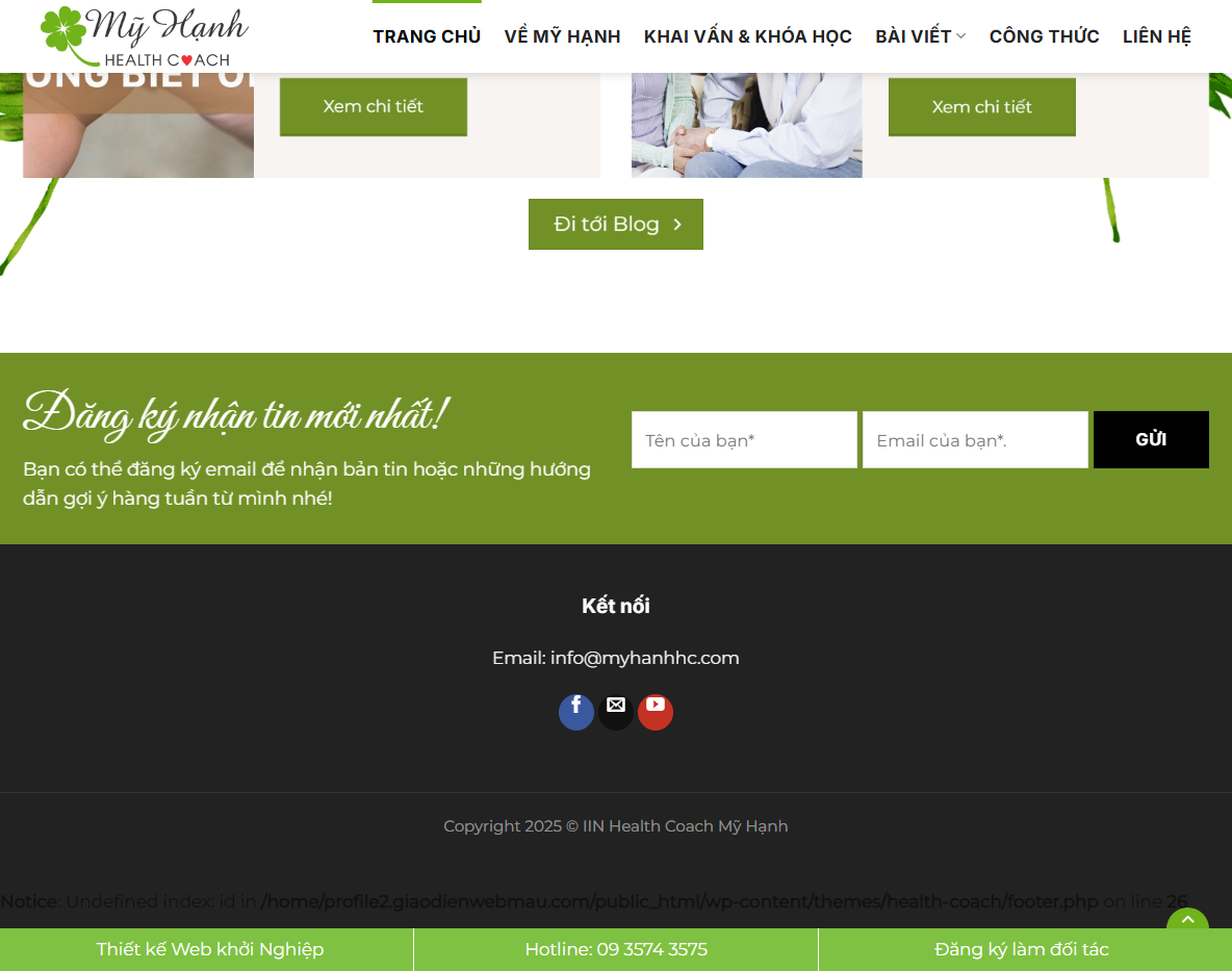Tính năng theme wordpress profile cá nhân