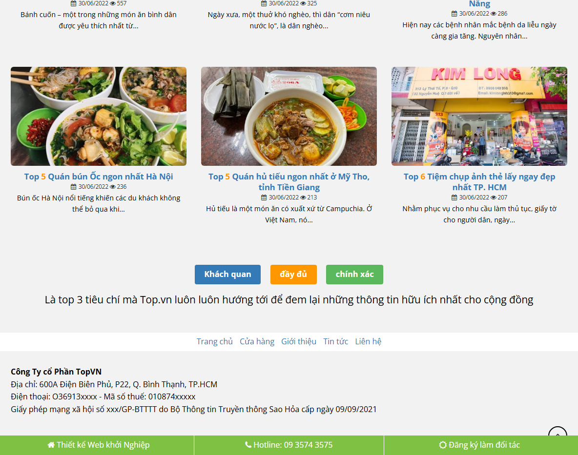Demo Theme WordPress giống Toplist