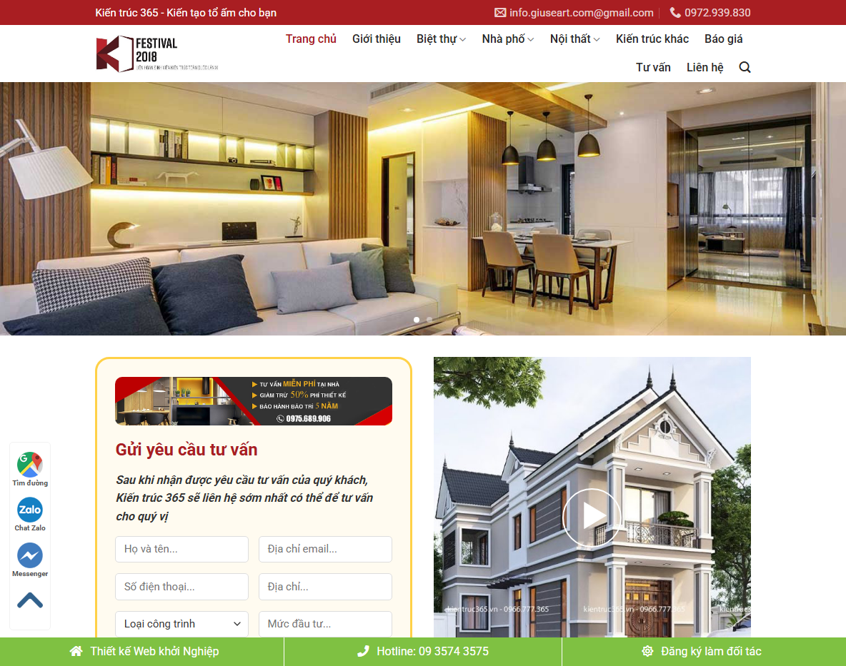 Giao diện Theme WordPress kiến trúc 04