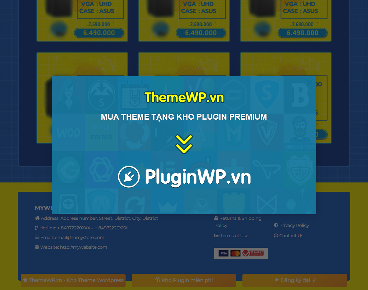 Tính năng theme WordPress bán máy tính laptop