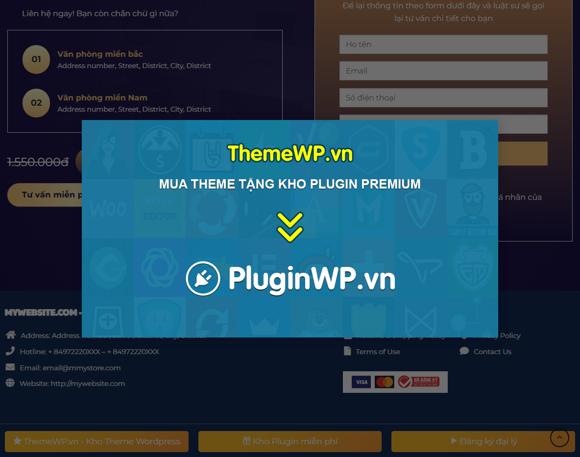 Giao diện theme WordPress thành lập công ty