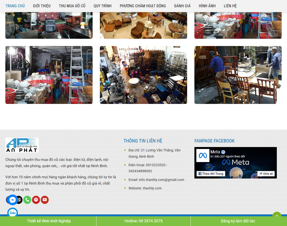 Tính năng Theme WordPress Landing Page Dịch Vụ Thanh Lý 01