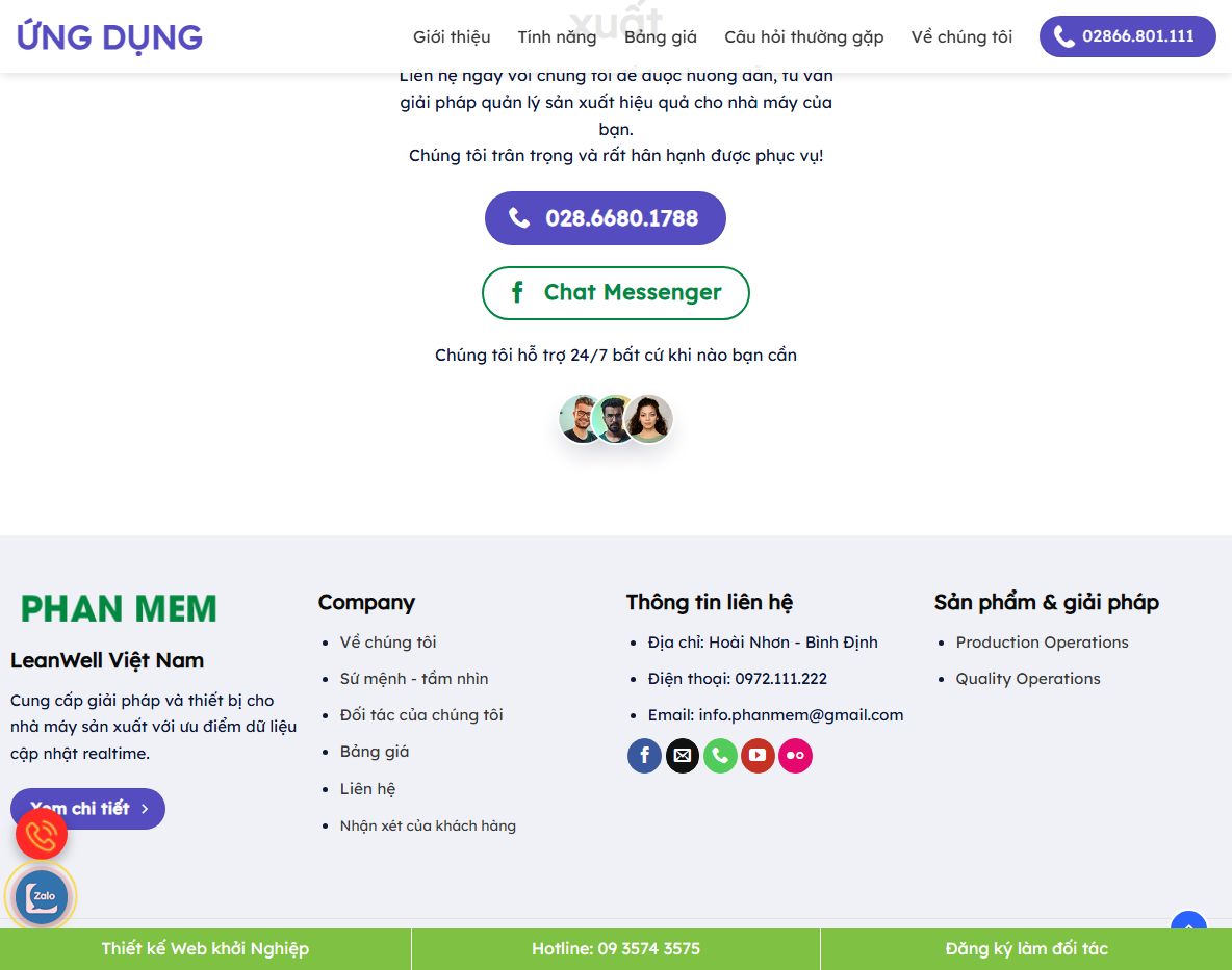 Giao diện theme WordPress landing page