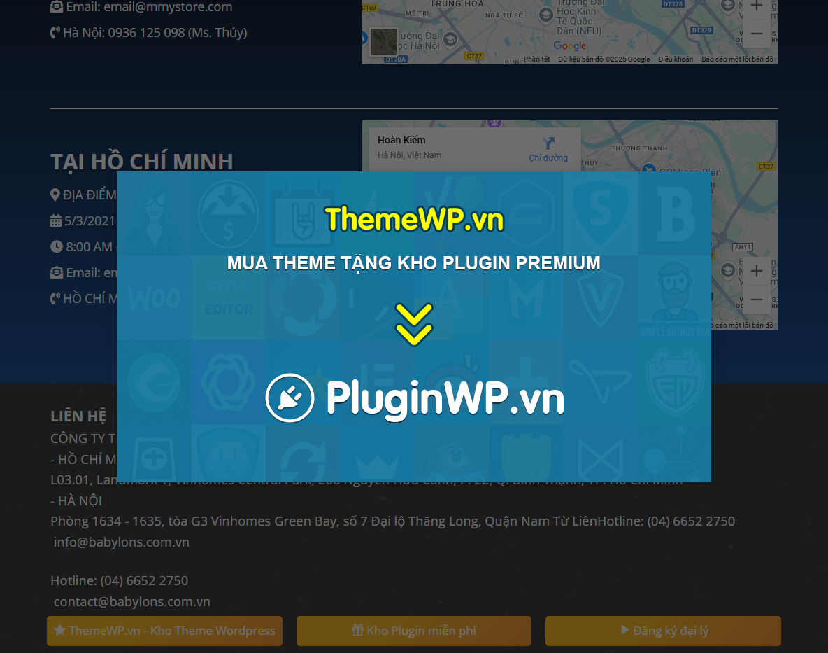 Giao diện Theme WordPress Landing Page Tọa Đàm Shark Hưng