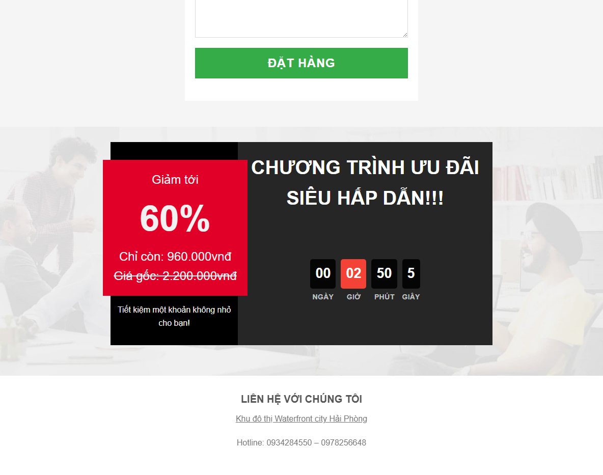 Giao diện responsive Theme WordPress Landing Page Trà Đạo