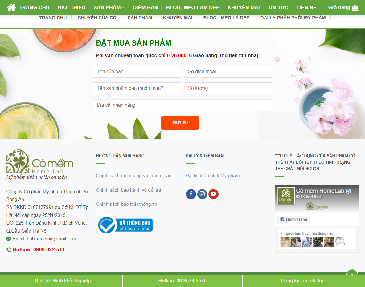 Tính năng Theme WordPress mỹ phẩm 12
