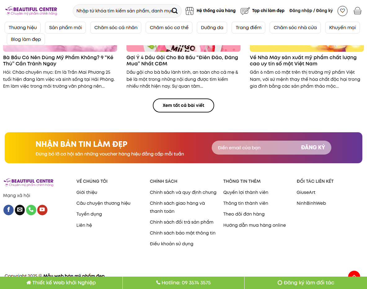 Panel quản trị Theme WordPress mỹ phẩm 19