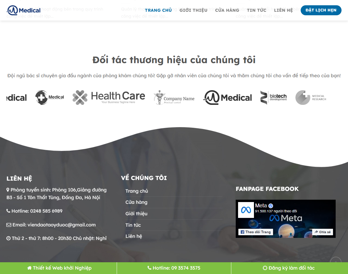 Tính năng Theme wordpress nha khoa 02