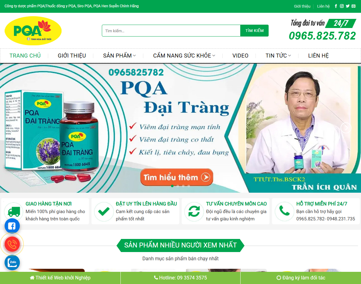 Giao diện Theme WordPress nhà thuốc 03