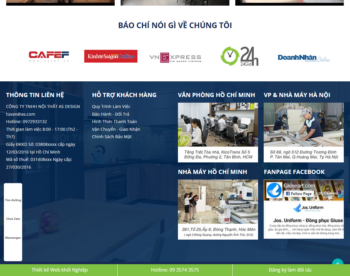 Giao diện trang sản phẩm Theme WordPress Nội Thất 19