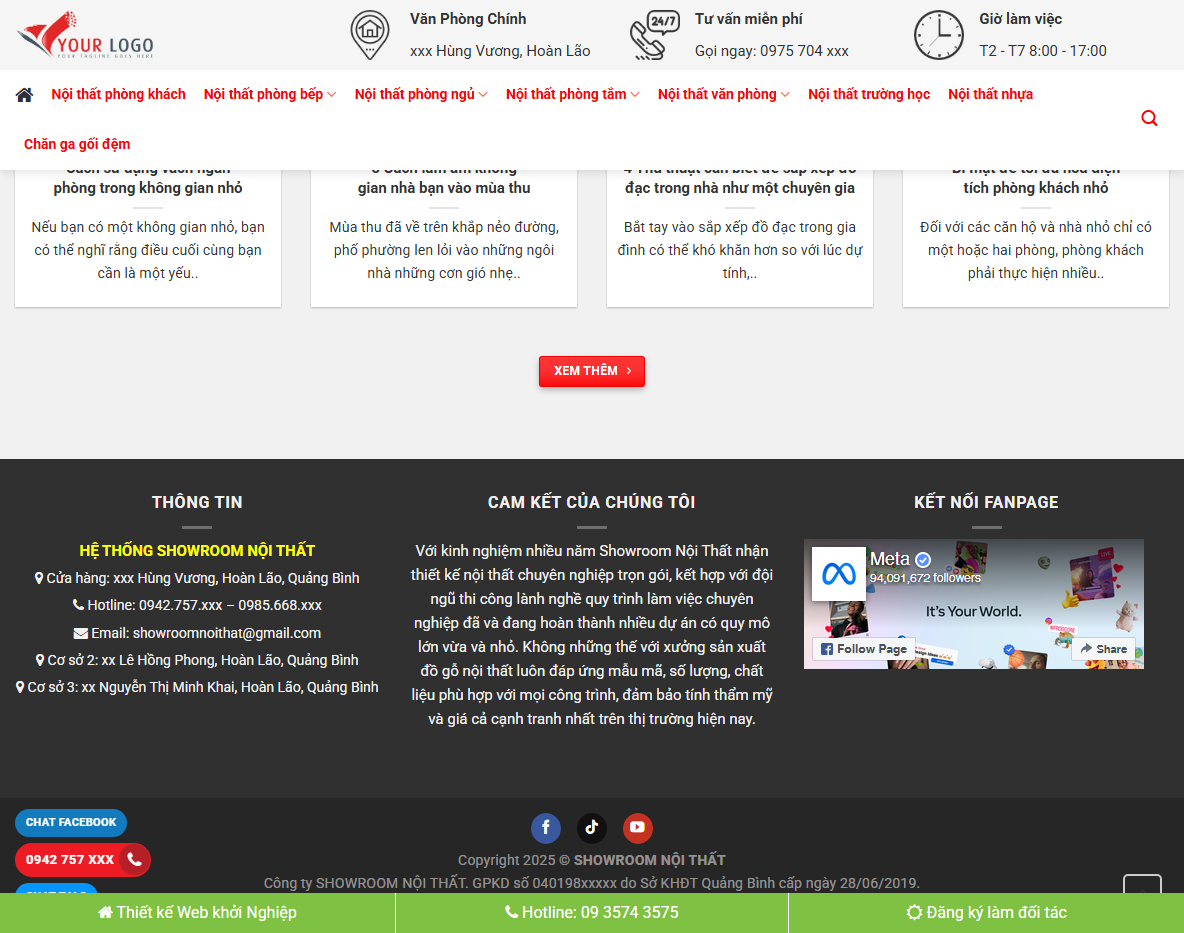 Tính năng Theme WordPress nội thất 36
