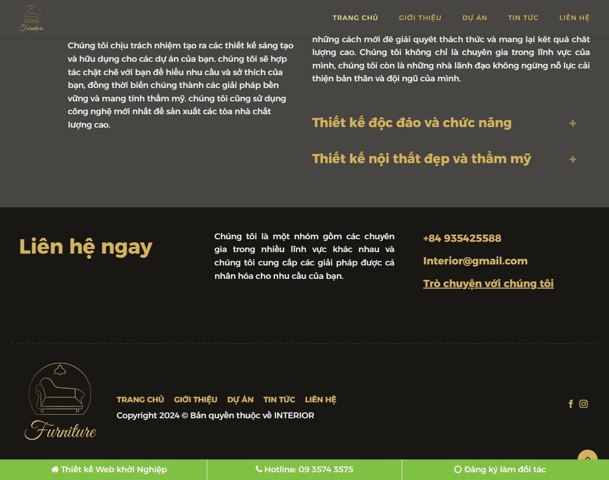Giao diện trang sản phẩm Theme WordPress nội thất 42