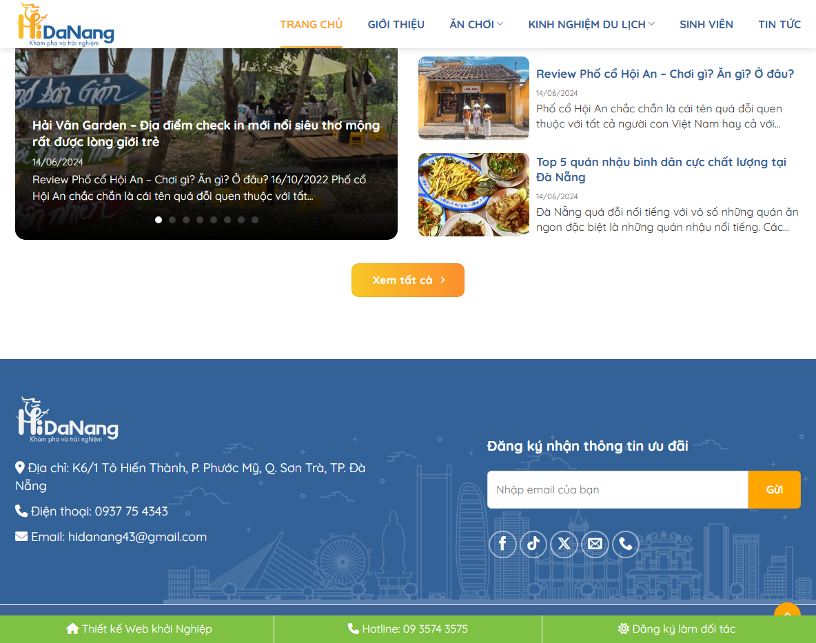 Tính năng theme wordpress review du lịch