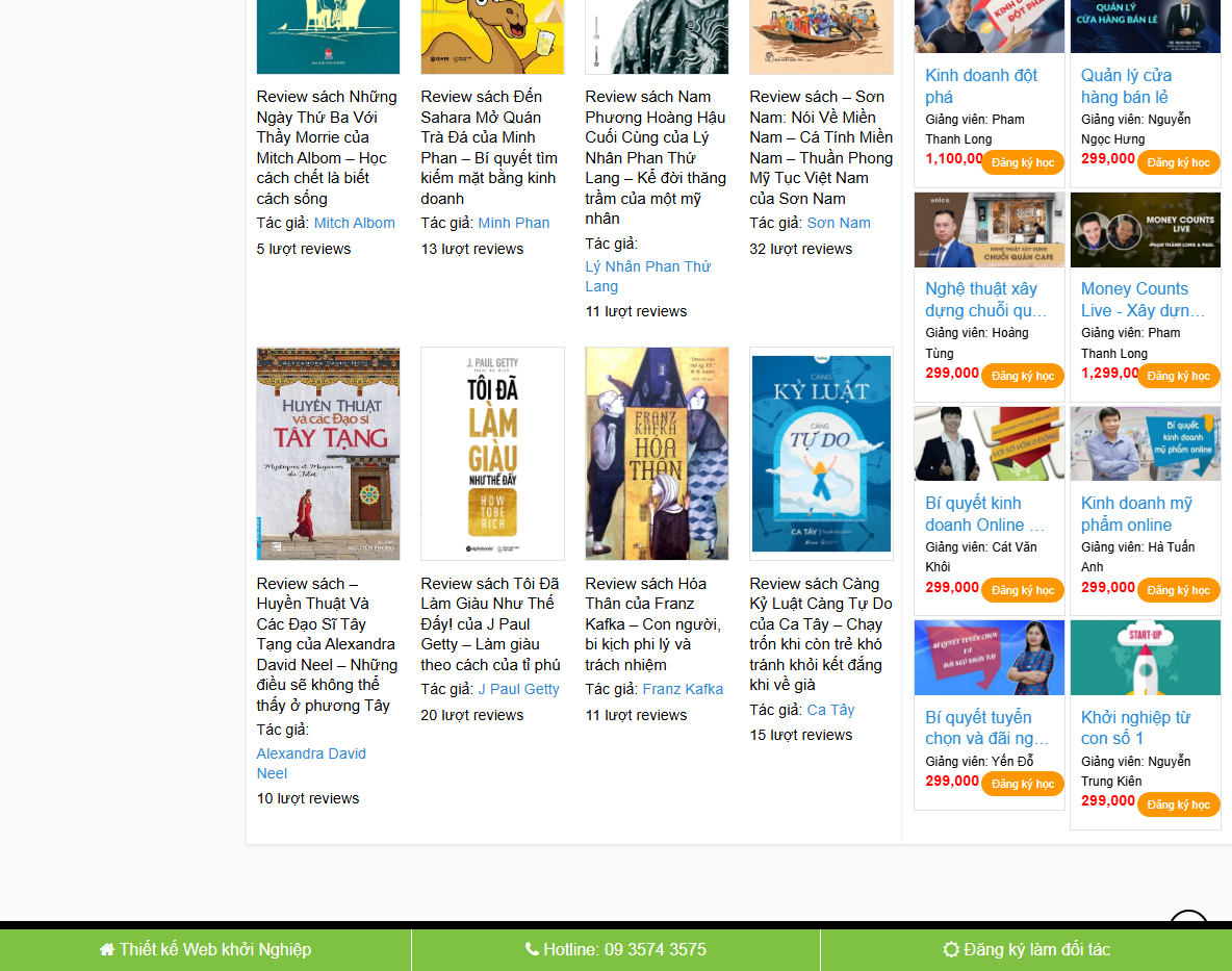 Tính năng kiếm tiền của Theme WordPress Review Sách