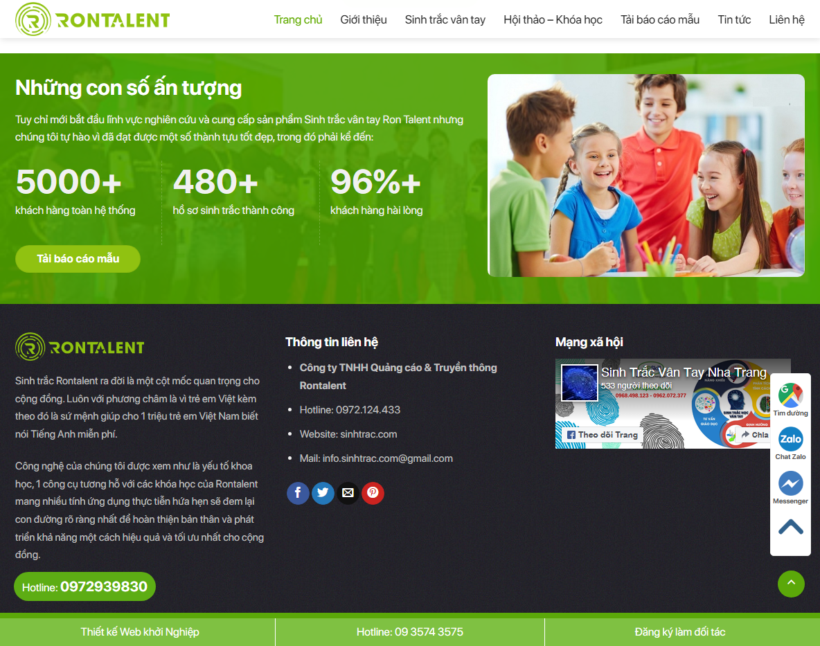 Tính năng theme wordpress sinh trắc vân tay