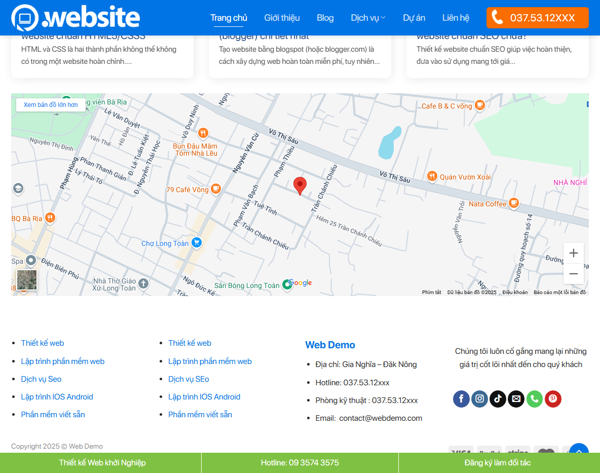 Theme WordPress Thiết Kế Web 4 - Các tính năng