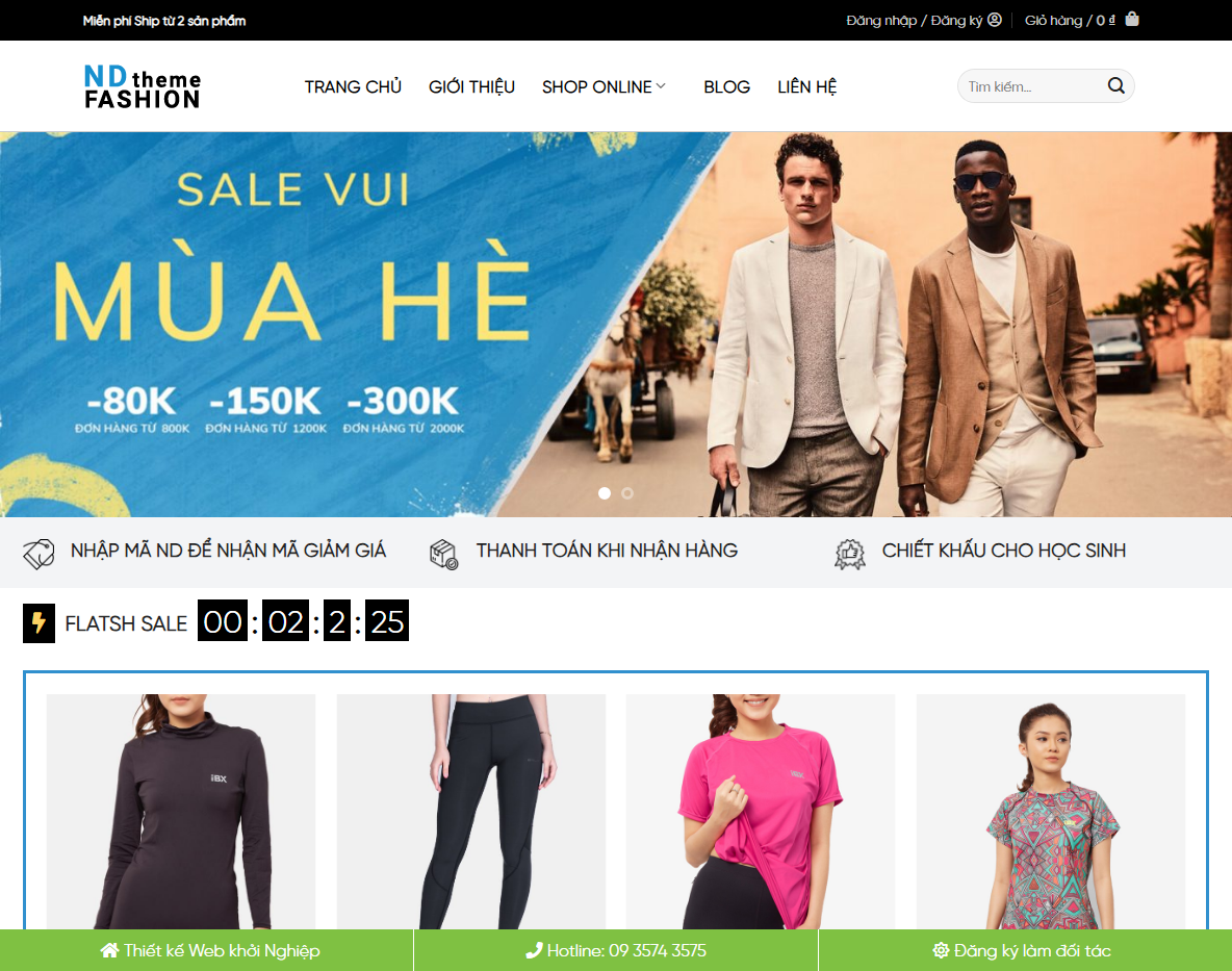 Giao diện Theme WordPress thời trang 05