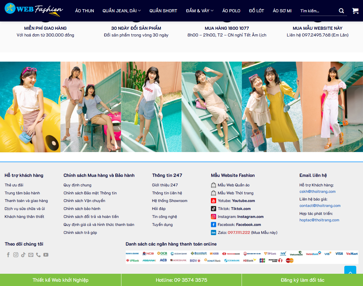 Tính năng Theme WordPress thời trang 10 cao cấp