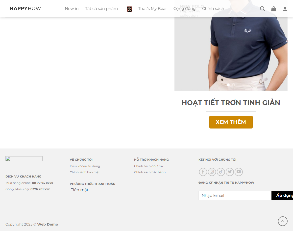 Tính năng Theme WordPress Thời Trang 12