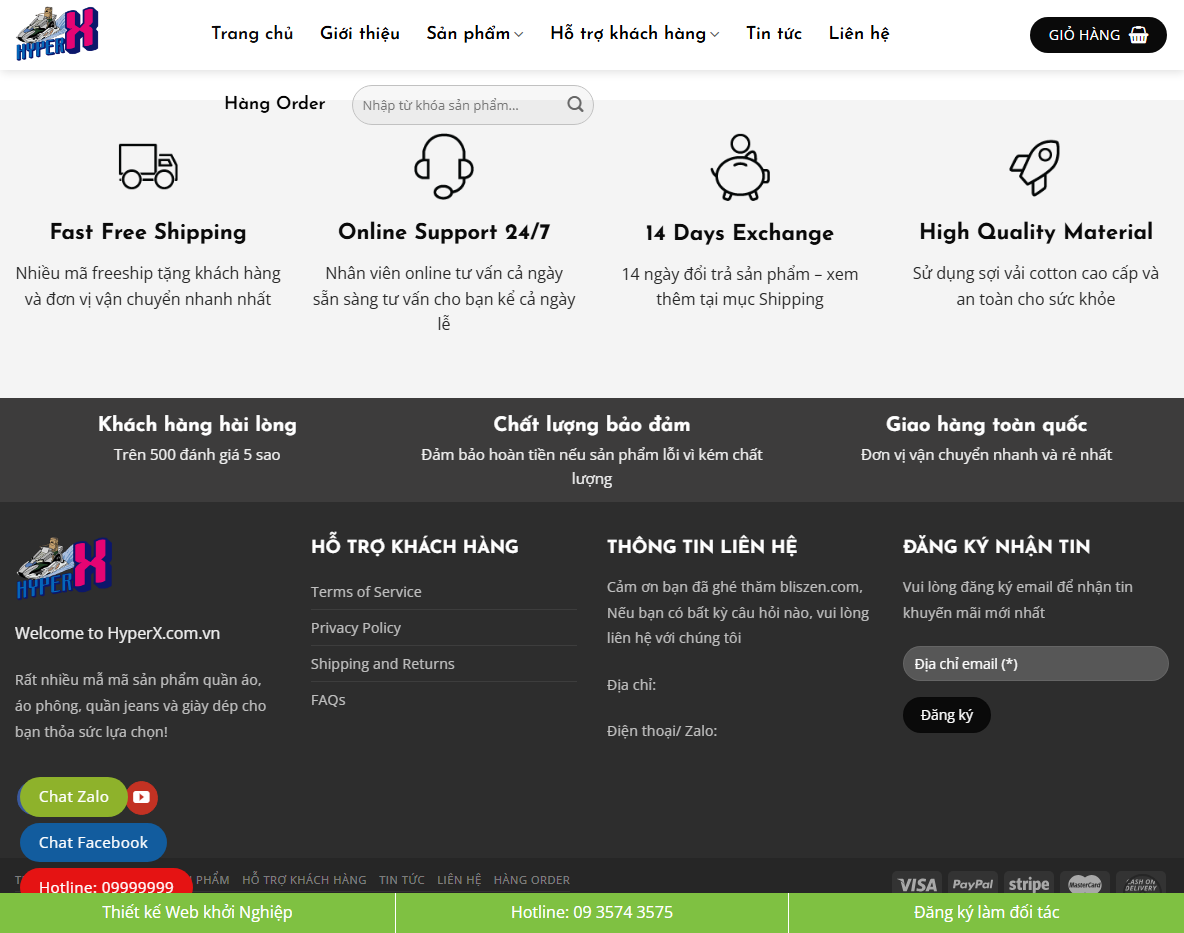 Tính năng Theme WordPress thời trang 17