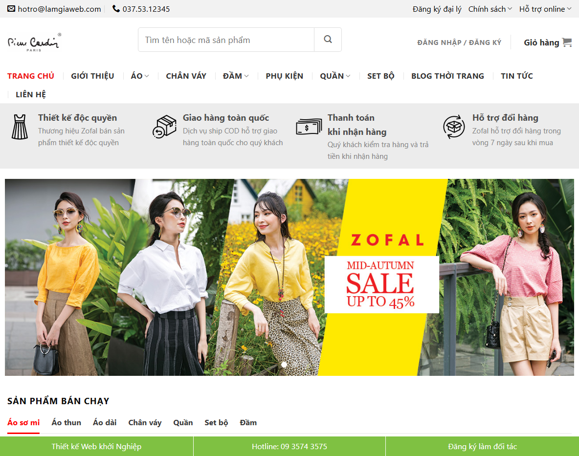 Giao diện Theme WordPress thời trang 18