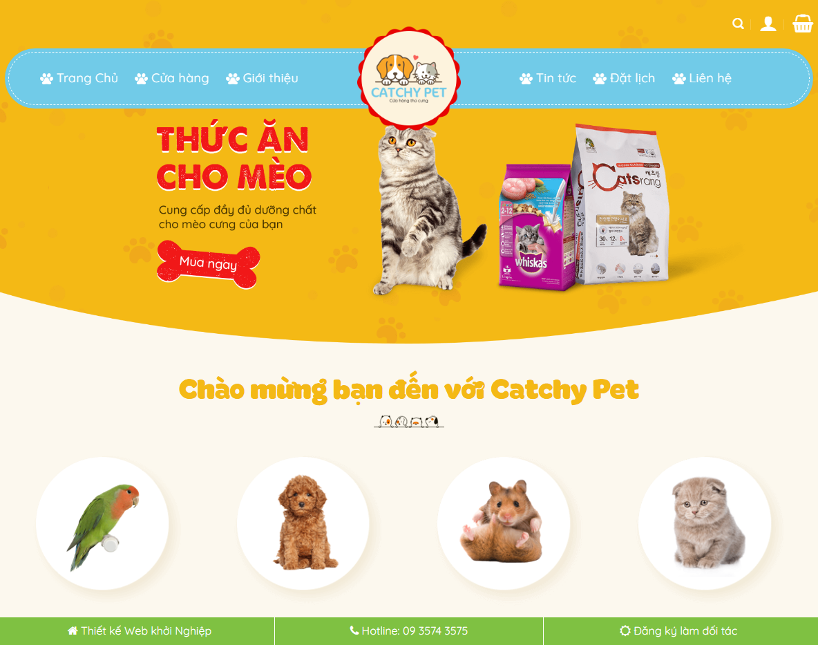 Giao diện Theme WordPress thú cưng 02