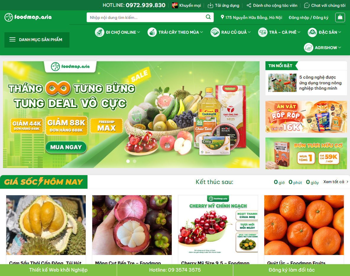 Giao diện Theme WordPress thực phẩm 06