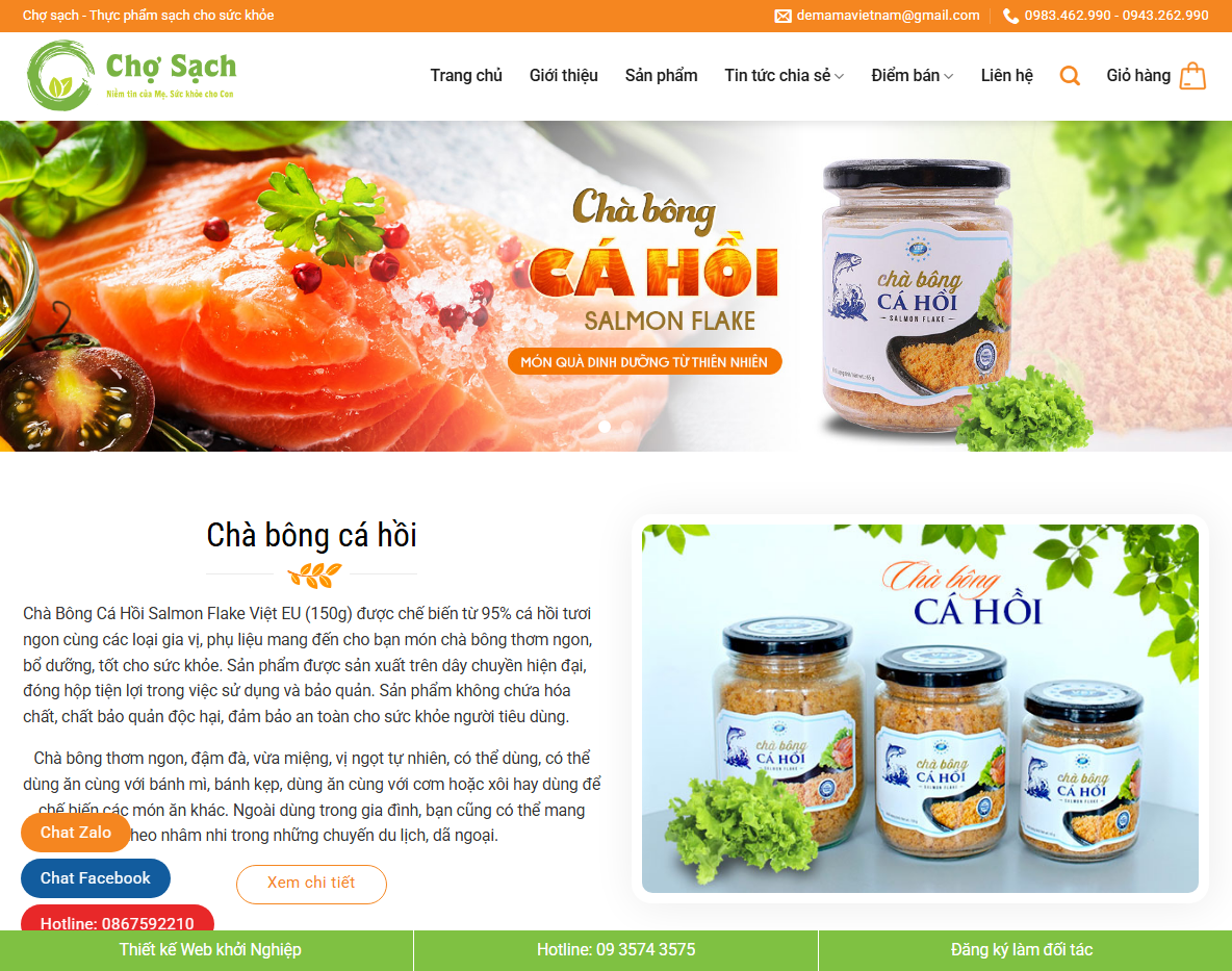 Giao diện Theme wordpress thực phẩm chức năng 07
