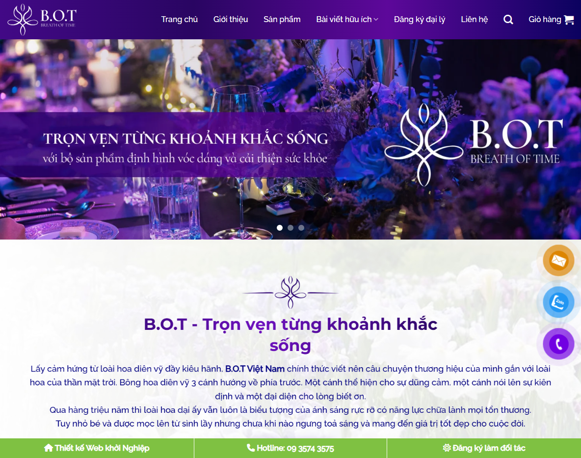 Giao diện Theme WordPress thực phẩm chức năng 10