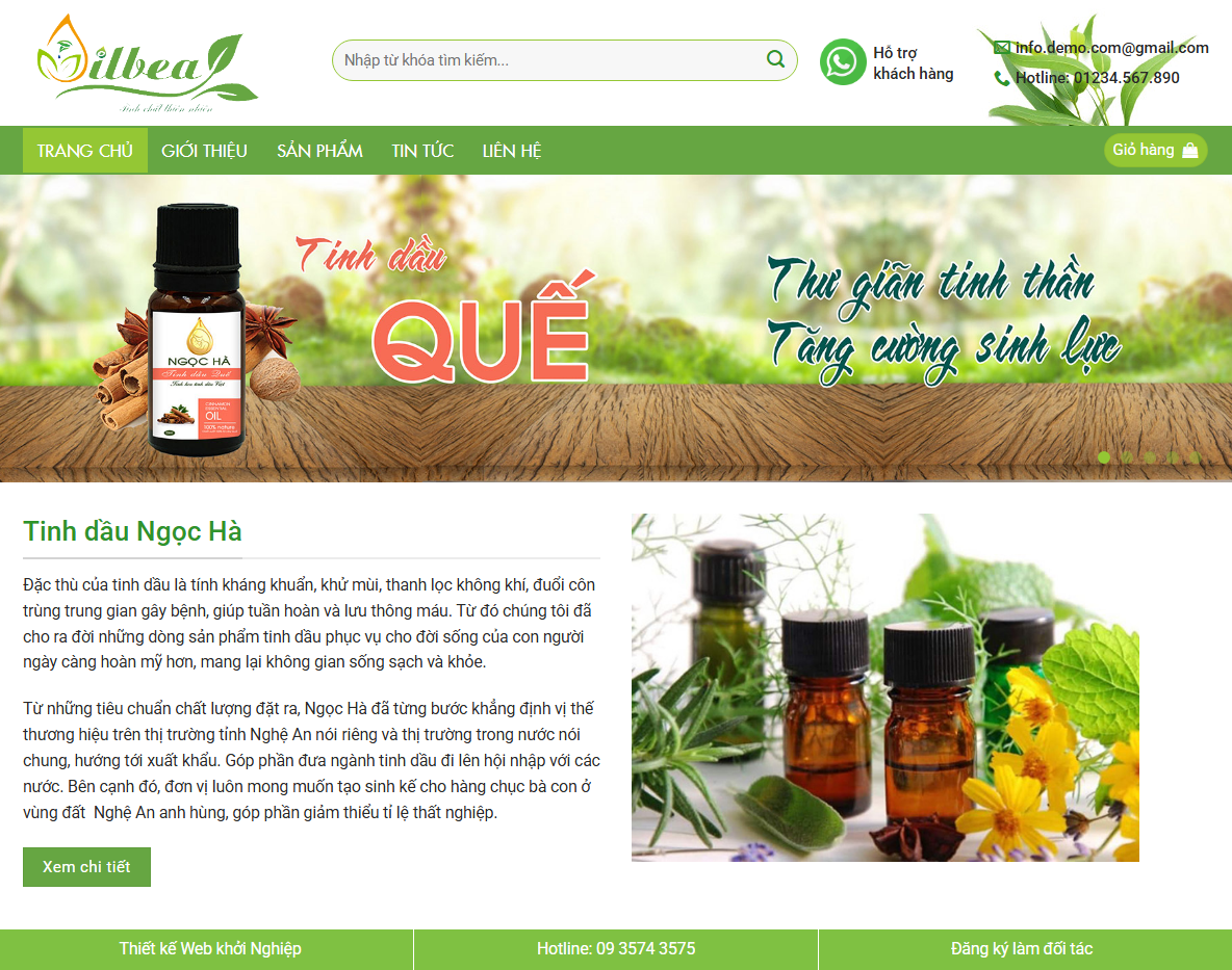 Giao diện Theme WordPress thực phẩm chức năng 8