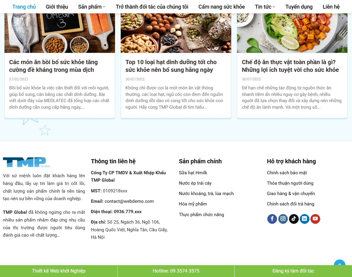 Theme WordPress thực phẩm sạch 07 - Trang sản phẩm