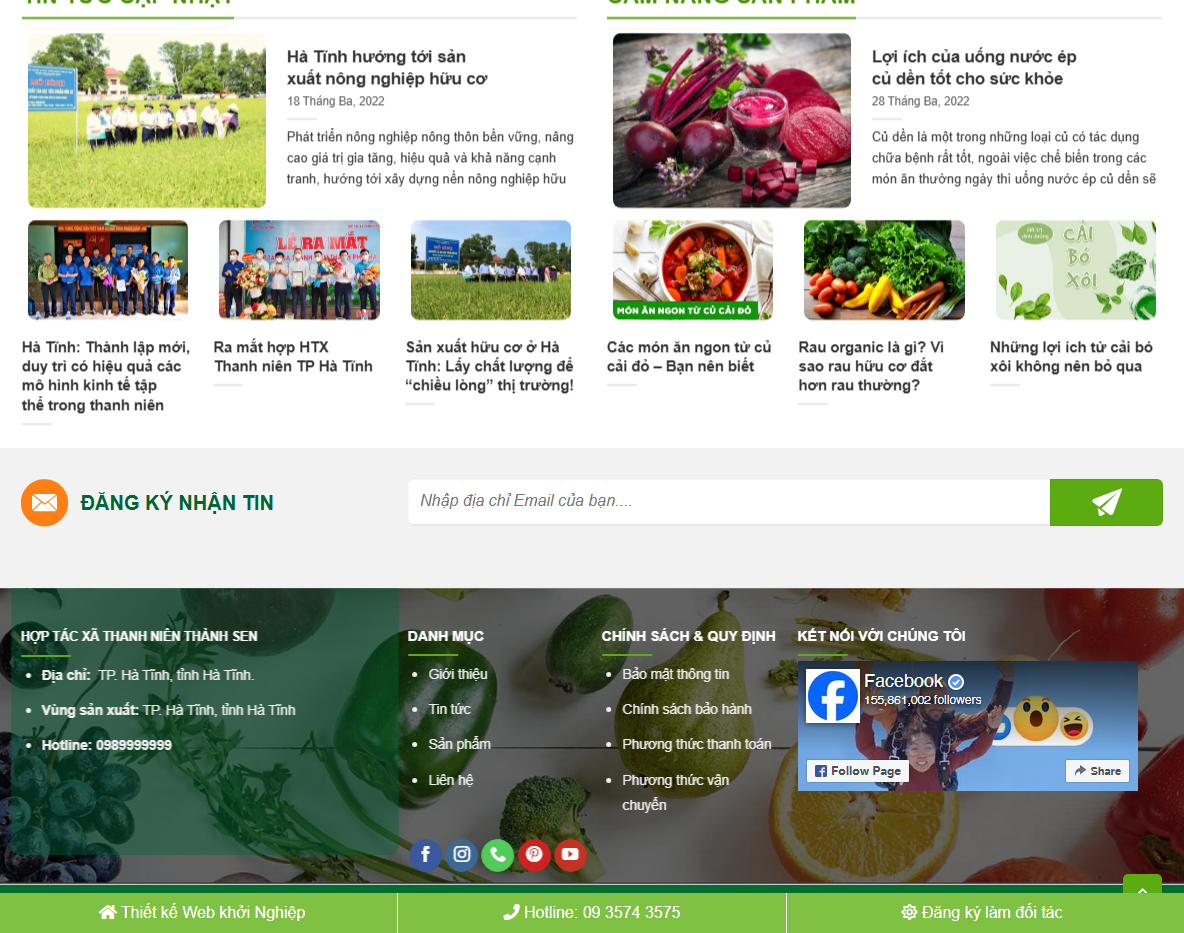 Theme WordPress thực phẩm sạch 08 - Trang sản phẩm