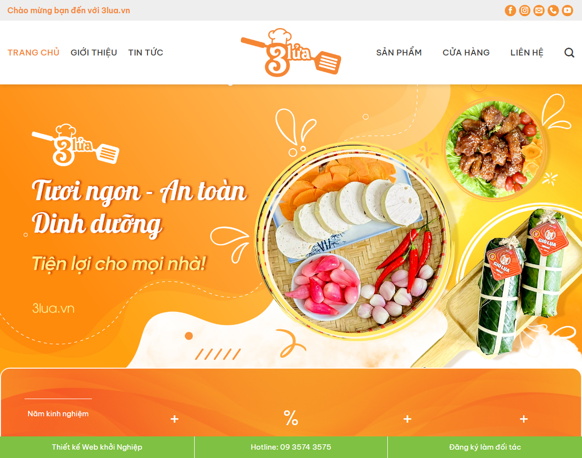 Giao diện Theme WordPress thực phẩm sạch 09