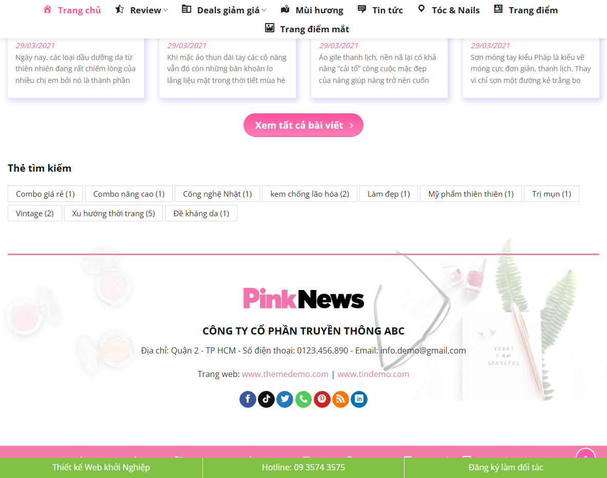 Giao diện quản trị Theme WordPress tin tức 014