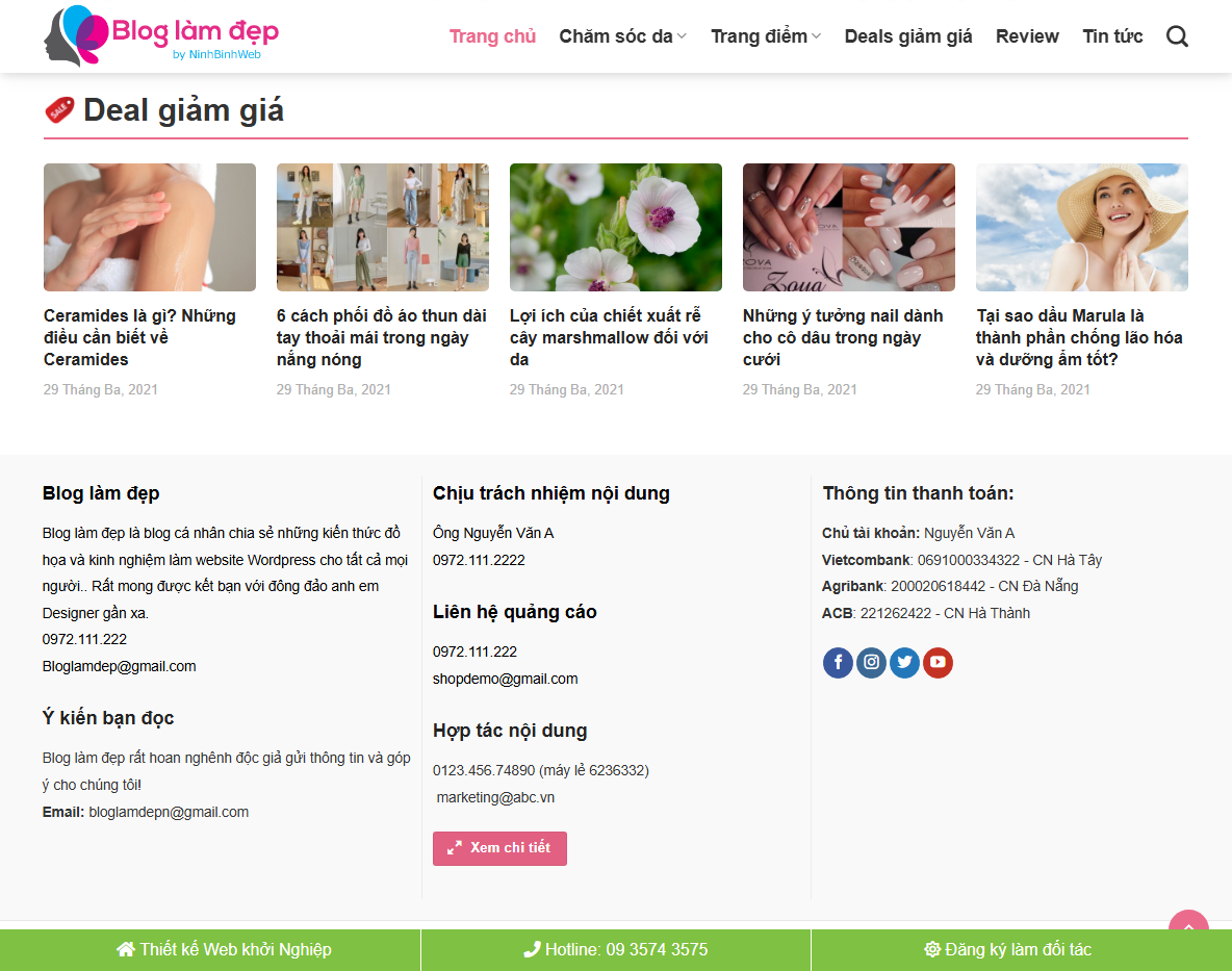 Giao diện quản trị Theme WordPress tin tức 15
