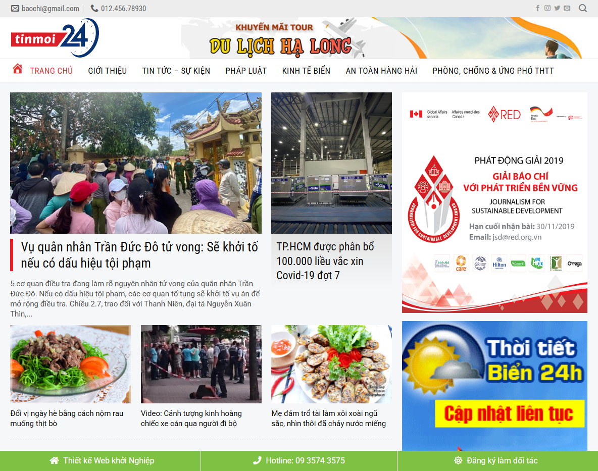Giao diện Theme WordPress tin tức 16