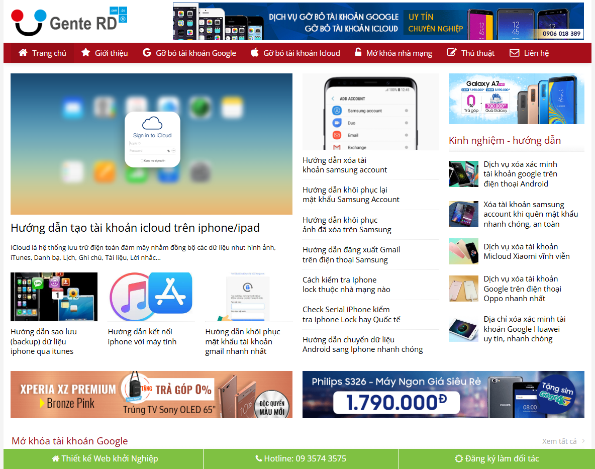 Giao diện trang chủ Theme WordPress tin tức 25
