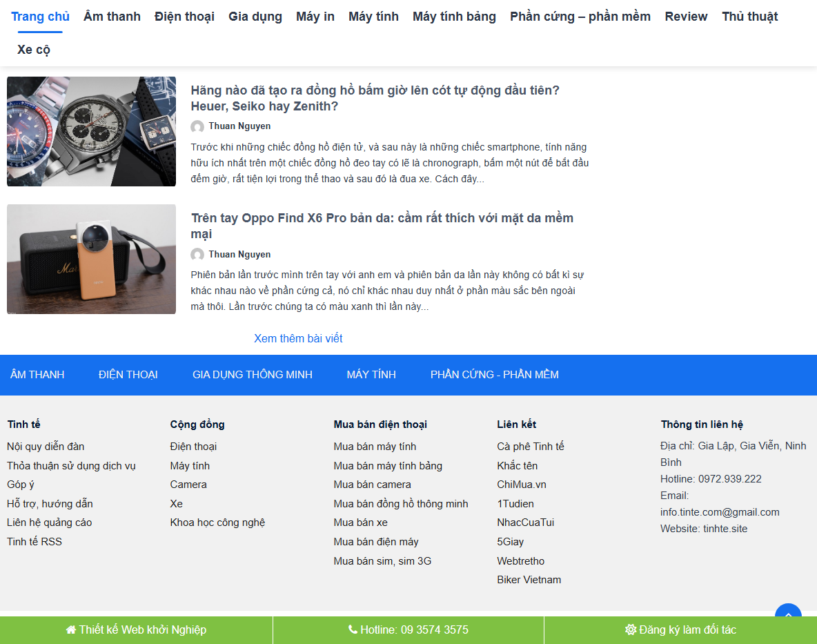 Theme WordPress tin tức giống Tinhte - Trang chi tiết
