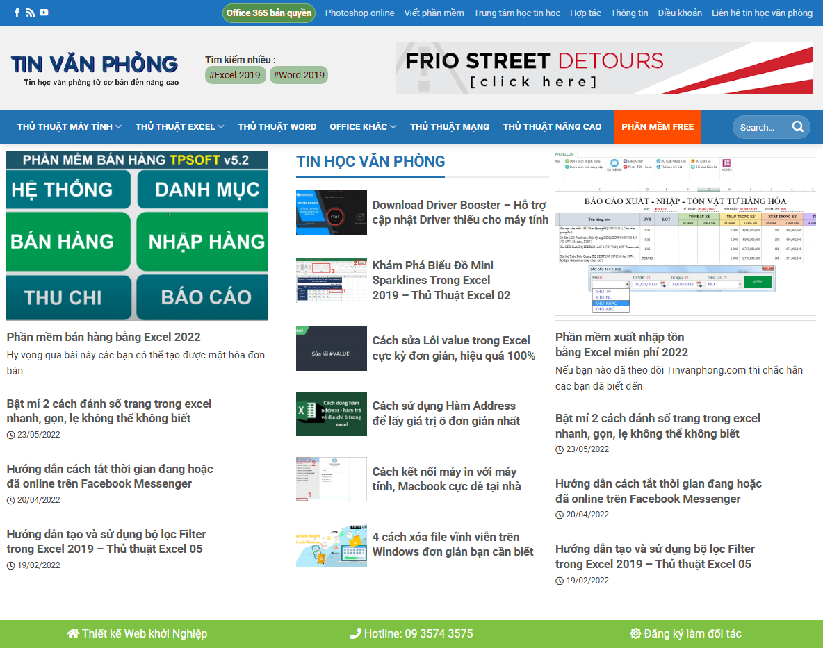 Giao diện theme wordpress tin tức thủ thuật tin học